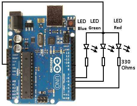 Figura 12 - Circuito eletrônico para testar o código de exemplo ReadASCIIString
Figura 12 - Circuito eletrônico para testar o código de exemplo ReadASCIIString