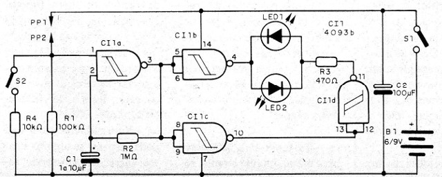 Figura 1 – Diagrama do provador de continuidade
