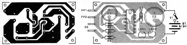 Figura 2 – Placa de circuito impresso para a montagem
Figura 2 – Placa de circuito impresso para a montagem