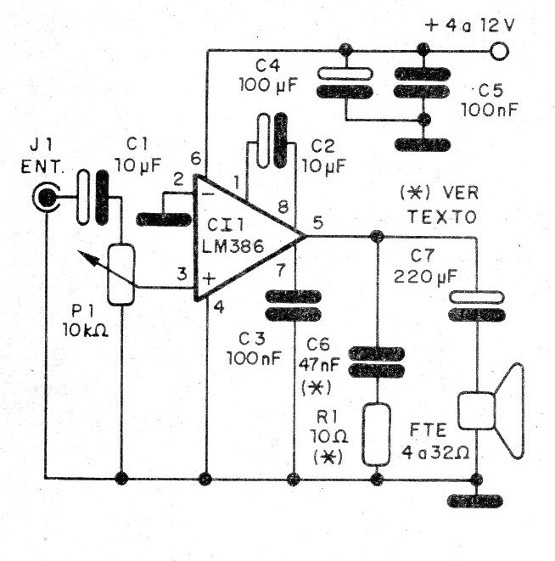 Figura 1 – Diagrama do amplificador
Figura 1 – Diagrama do amplificador