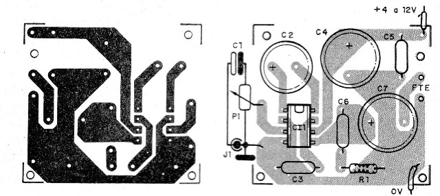 Figura 2 – Placa de circuito impresso para a montagem
Figura 2 – Placa de circuito impresso para a montagem