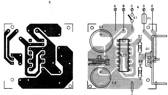 Figura 2 – Placa de circuito impresso para a montagem
