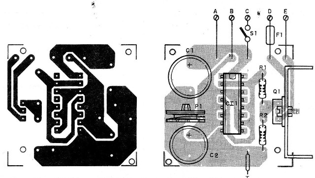 Figura 2 – Placa de circuito impresso para a montagem
Figura 2 – Placa de circuito impresso para a montagem