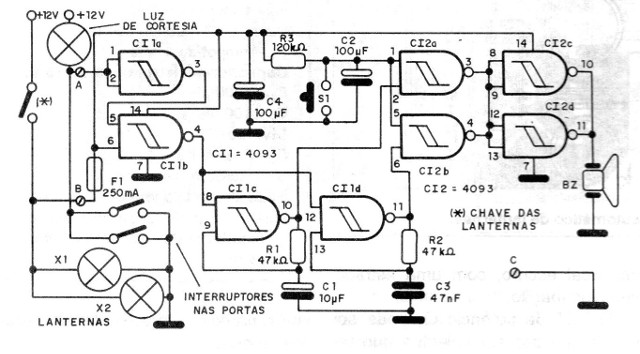    Figura 1 – Diagrama completo do aparelho
