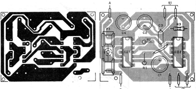   Figura 2 – Placa de circuito impresso para a montagem
