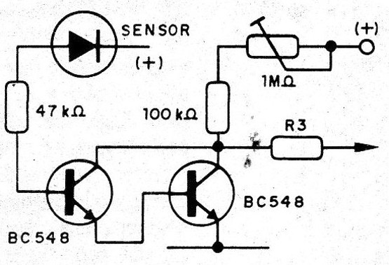    Figura 1 – Usando Darlington para aumentar sensibilidade
