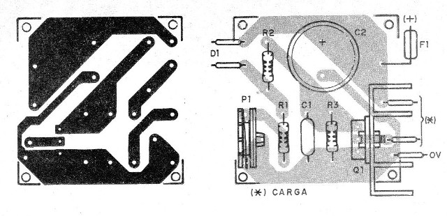 Figura 3 – Placa de circuito impresso para a versão1
Figura 3 – Placa de circuito impresso para a versão1