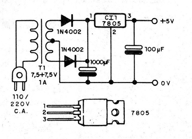 Figura 3 – Fonte TTL para o circuito
Figura 3 – Fonte TTL para o circuito