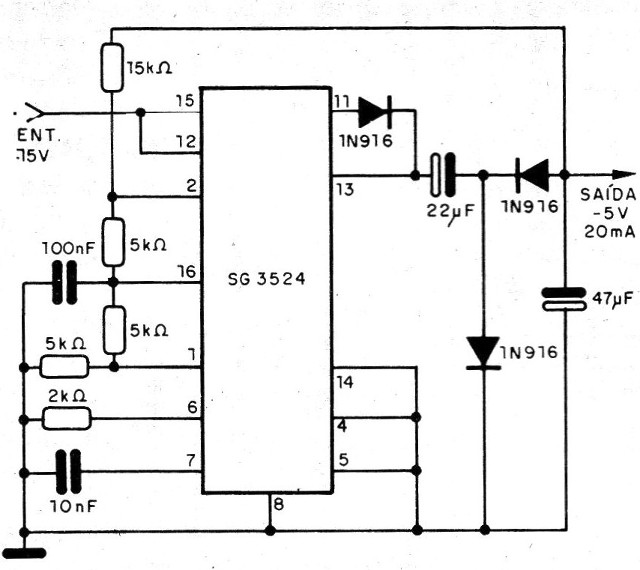 Figura 9 – Regulador chaveado para 5 V
Figura 9 – Regulador chaveado para 5 V