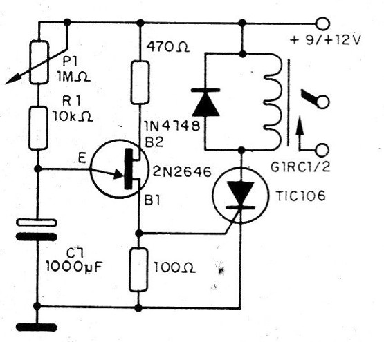 Figura 11 – Circuito com unijunção
Figura 11 – Circuito com unijunção