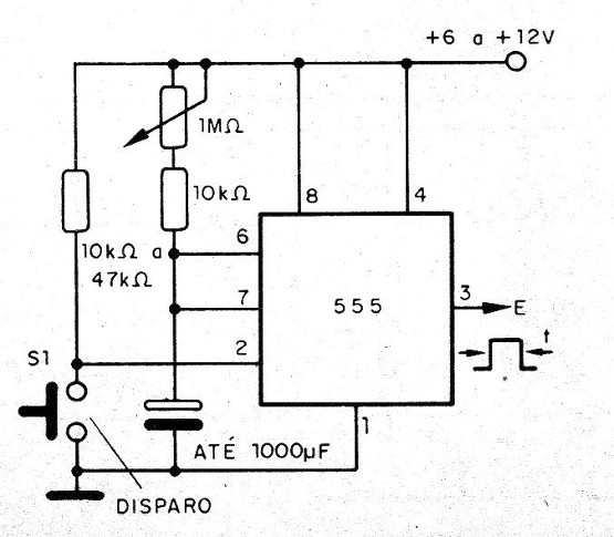    Figura 16 – Timer básico com o 555
