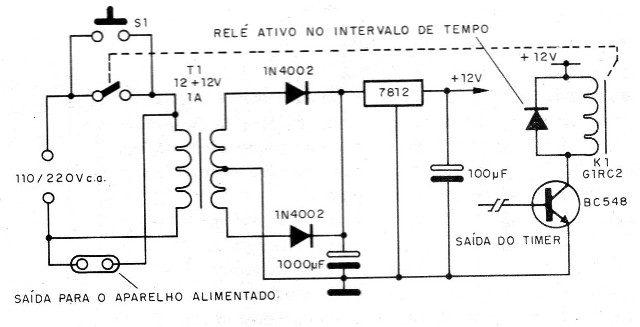 Figura 25 – Fonte dotada de desligamento automático
Figura 25 – Fonte dotada de desligamento automático