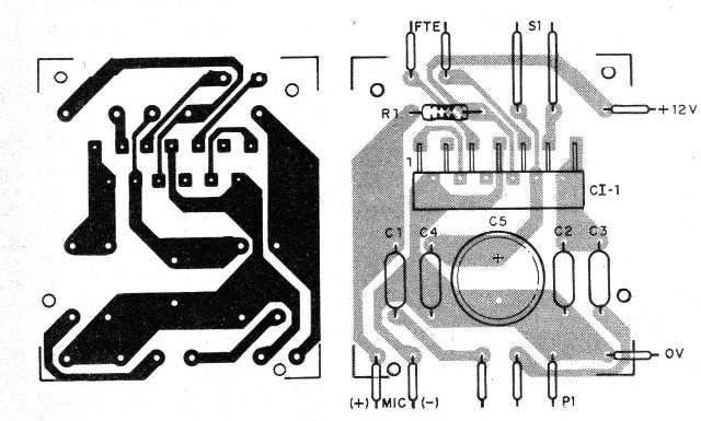 Figura 2 – Placa de circuito impresso para a montagem
Figura 2 – Placa de circuito impresso para a montagem