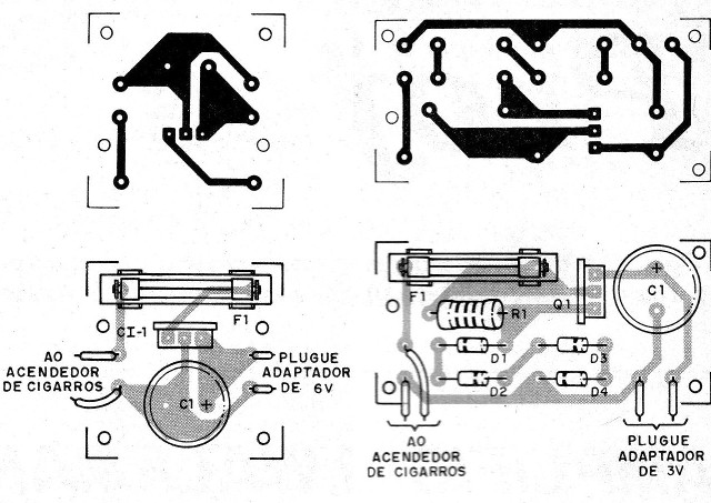    Figura 2 – Placas para as duas montagens
