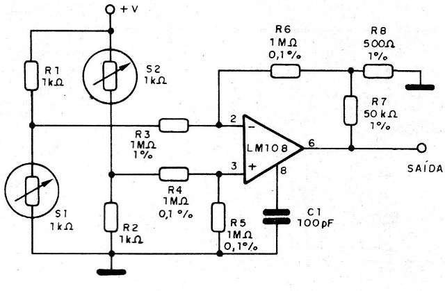Figura 5 – Amplificador em ponte
Figura 5 – Amplificador em ponte