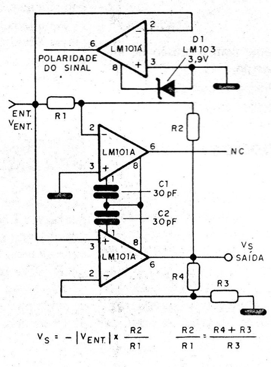    Figura 12 – Amplificador de valor absoluto
