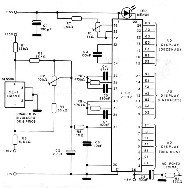 Figura 1 – Diagrama do setor de conversão sem a fonte
Figura 1 – Diagrama do setor de conversão sem a fonte