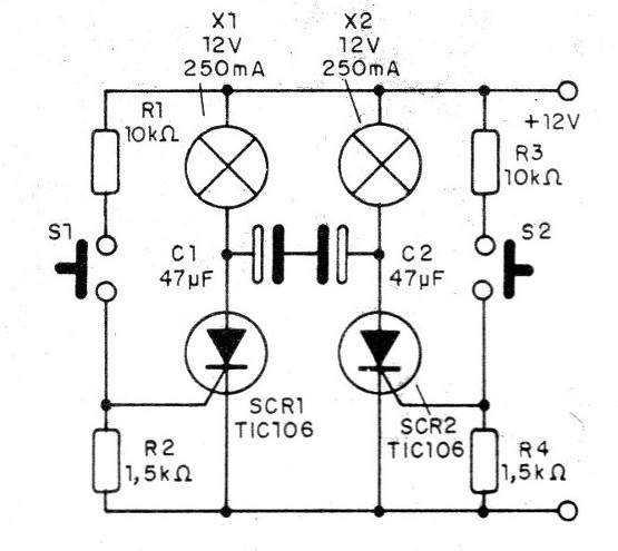   Figura 4 – Diagrama do flip-flop experimental
