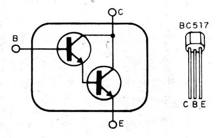    Figura 2 – O super transistor ou Darlington

