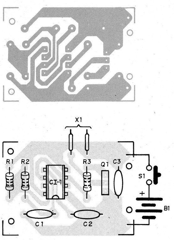 Figura 4 – Placa para a montagem do transmissor
Figura 4 – Placa para a montagem do transmissor