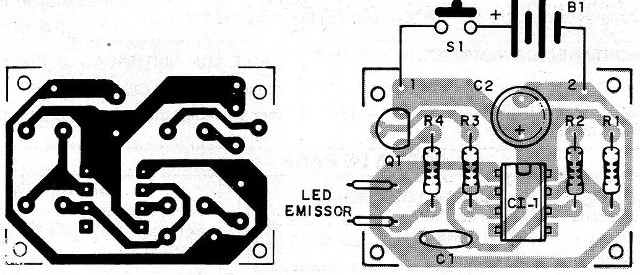 Figura 5 – Placa para o transmissor
Figura 5 – Placa para o transmissor