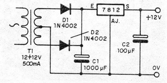 Figura 1 – Fonte de alimentação para o circuito
