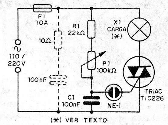    Figura 2- Diagrama completo do dimmer
