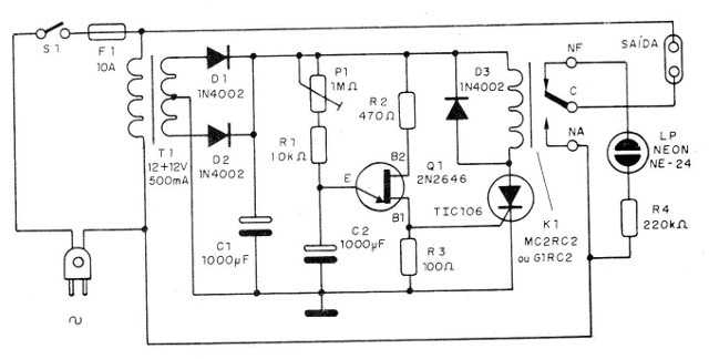    Figura 1 – Diagrama completo do aparelho
