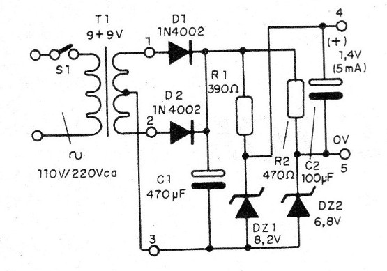    Figura 1 – Diagrama completo da fonte
