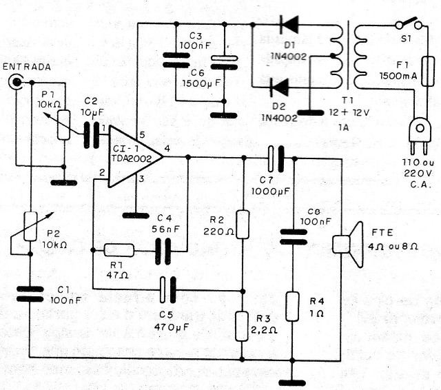 Figura 1 – Diagrama completo do reforçador
Figura 1 – Diagrama completo do reforçador