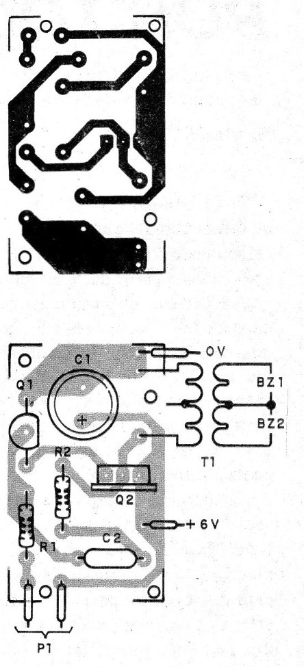    Figura 2 – Placa de circuito impresso para a montagem
