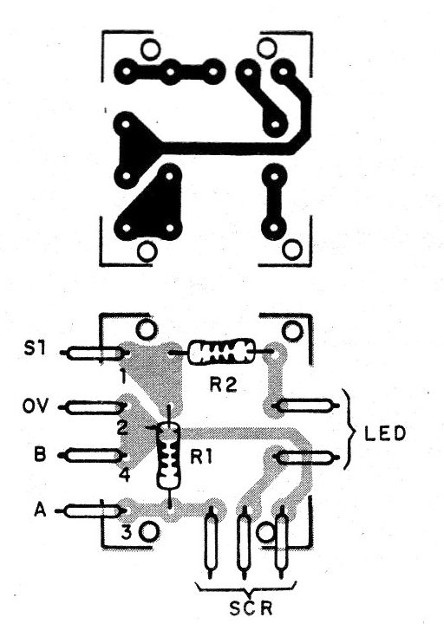 Figura 2 – Placa de circuito impresso para a montagem
Figura 2 – Placa de circuito impresso para a montagem