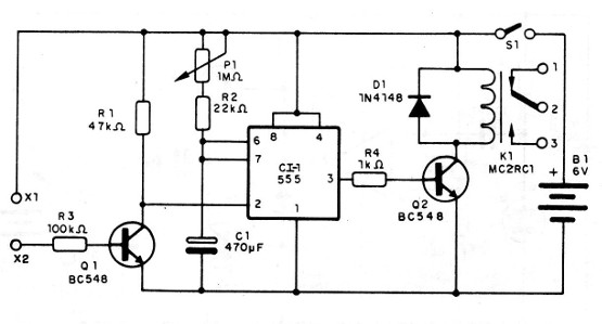 Figura 2 - Circuito do interruptor de toque
