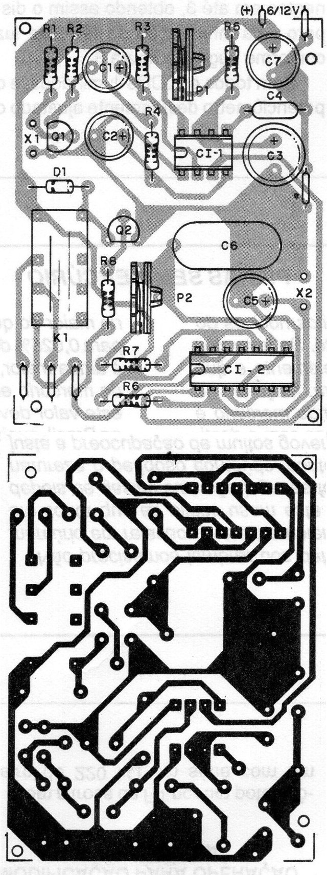   Figura 5 – Placa de circuito impresso para a montagem
