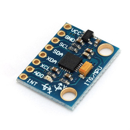 Figura 10 - módulo com o IMU de part-number MPU-6050 (fonte da imagem: https://www.filipeflop.com/produto/acelerometro-e-giroscopio-3-eixos-6-dof-mpu-6050/)
Figura 10 - módulo com o IMU de part-number MPU-6050 (fonte da imagem: https://www.filipeflop.com/produto/acelerometro-e-giroscopio-3-eixos-6-dof-mpu-6050/)