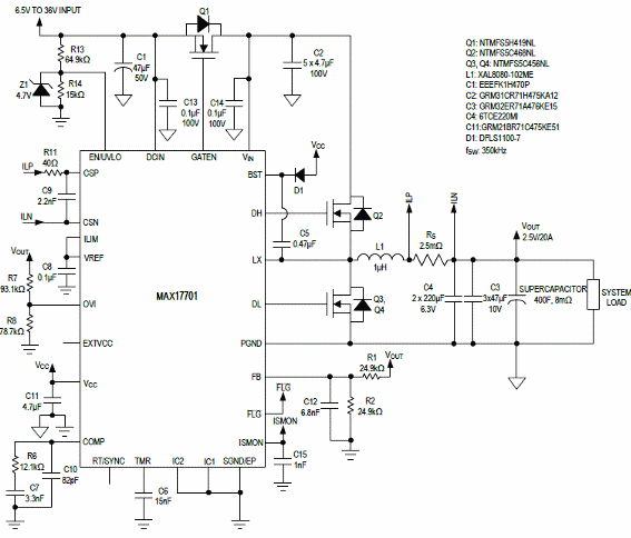 Figura 4 – Carregador para supercapacitor de 40F
Figura 4 – Carregador para supercapacitor de 40F