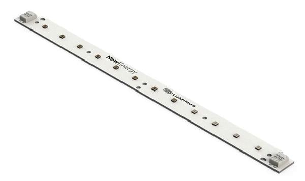 Figura 1 – Aparência da régua de LEDs ultravioleta C
Figura 1 – Aparência da régua de LEDs ultravioleta C