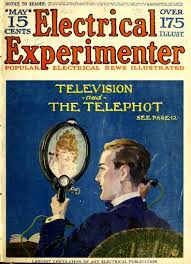 Figura 1 - Electrical Experimenter de 1918 já prevendo a telefoto e a televisão
