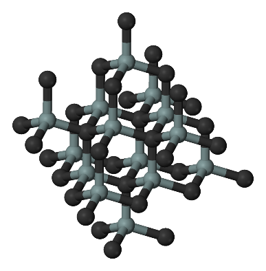 Figura 1 – Estrutura química do carboneto de silício
