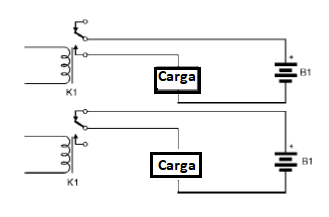 Figura 3 - Usando os contatos NO e NC
Figura 3 - Usando os contatos NO e NC