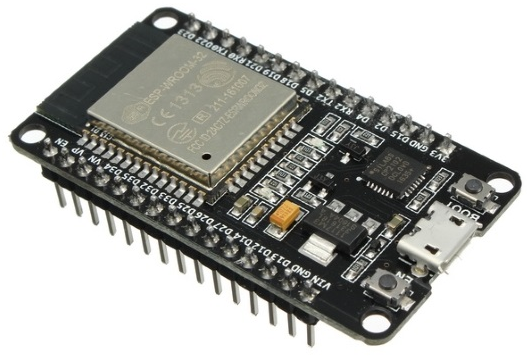 Figura 1 - ESP32 Devkit 1 (fonte da imagem: https://www.filipeflop.com/produto/modulo-wifi-esp32-bluetooth/ )
