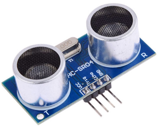 Figura 2 - sensor ultrassônico HC-SR04 (fonte da imagem: https://www.filipeflop.com/produto/sensor-de-distancia-ultrassonico-hc-sr04/)
Figura 2 - sensor ultrassônico HC-SR04 (fonte da imagem: https://www.filipeflop.com/produto/sensor-de-distancia-ultrassonico-hc-sr04/)