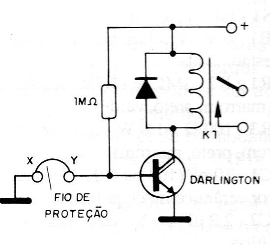Figura 1 – Alarme simples com sensor DC
