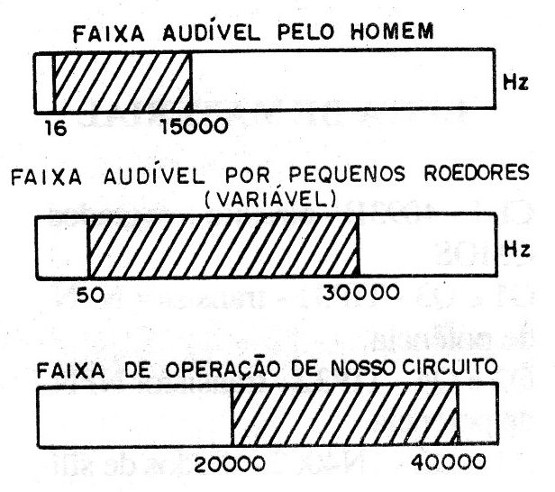 Figura 1 – Faixa audível e de ultrassons
Figura 1 – Faixa audível e de ultrassons