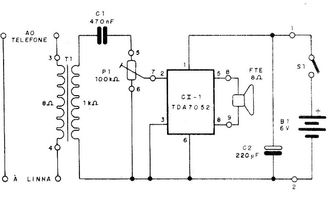Figura 1 – Diagrama do amplificador
Figura 1 – Diagrama do amplificador