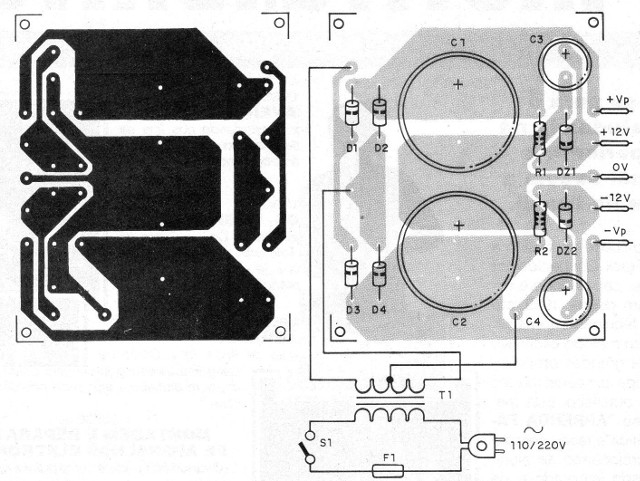 Figura 6 – Placa para a fonte
Figura 6 – Placa para a fonte