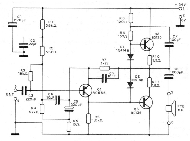    Figura 3 – Diagrama do amplificador

