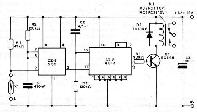 Figura 2 – Placa para a montagem
Figura 1 – Diagrama do aparelho