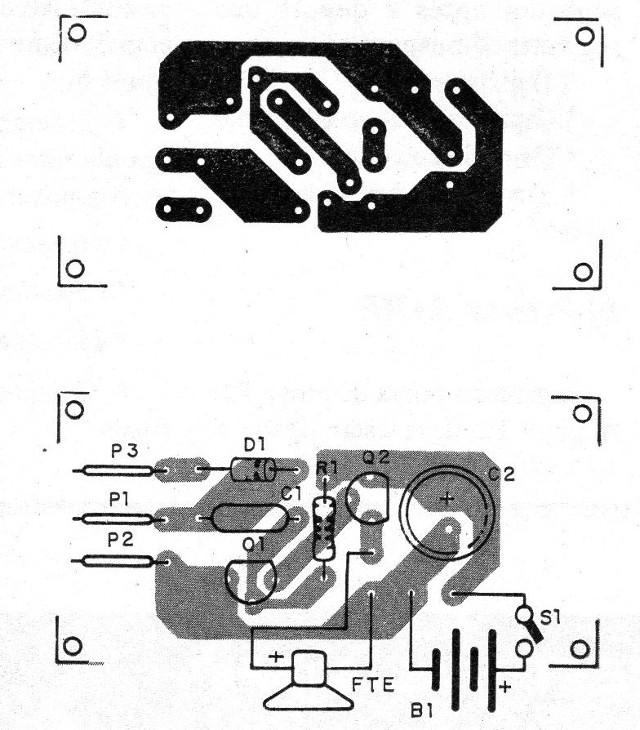 Figura 2 – Placa de circuito impresso para a montagem
Figura 2 – Placa de circuito impresso para a montagem
