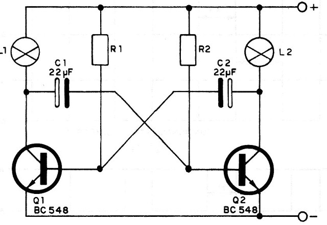    Figura 3 – O multivibrador astável
